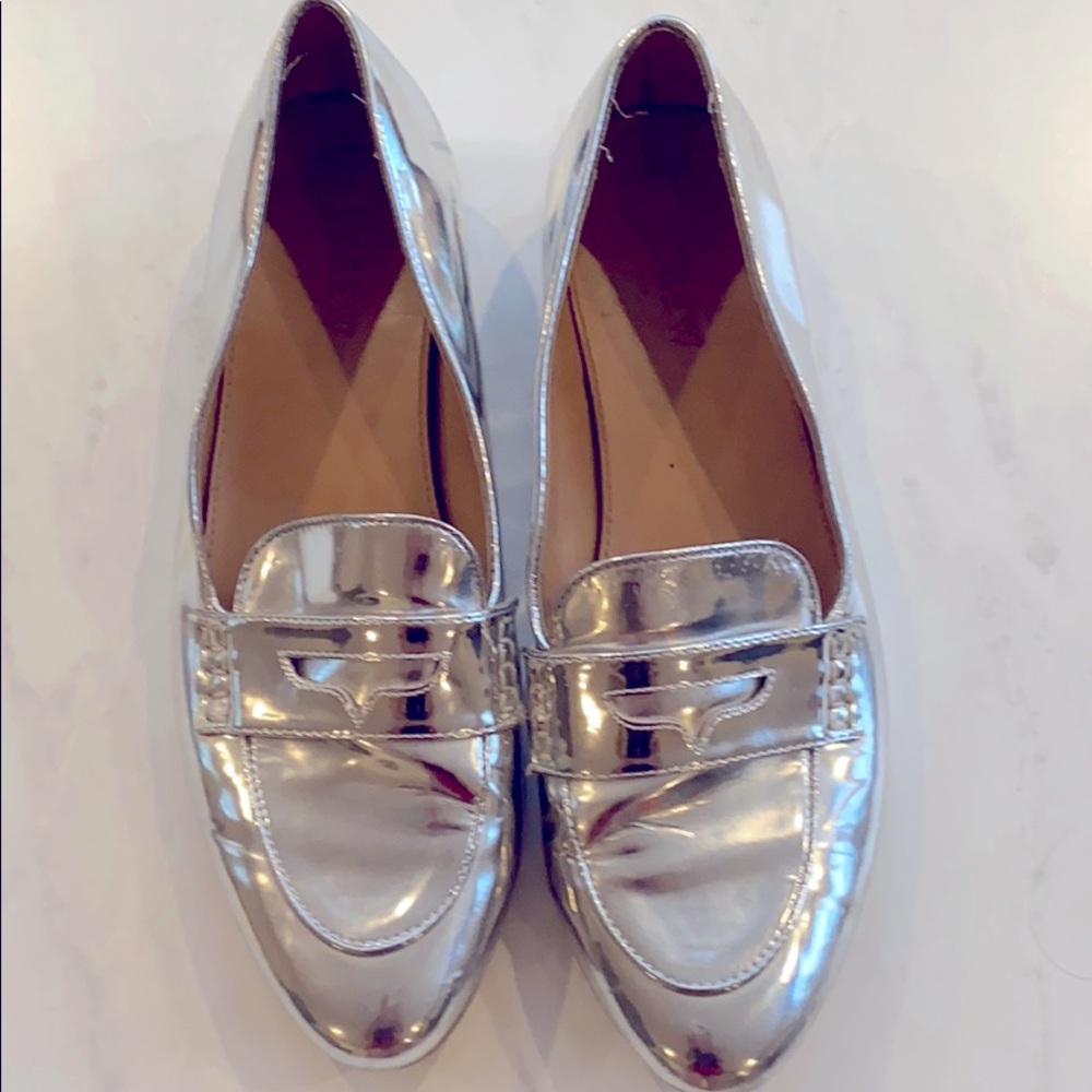 Silver shoes Jcrew